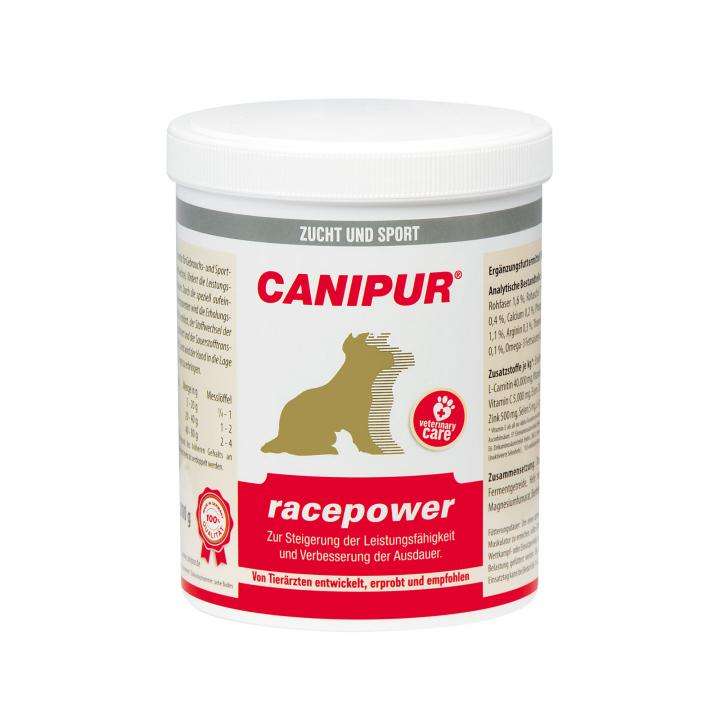 CANIPURracepower aktive Hunde optimal mit LCarnitin.