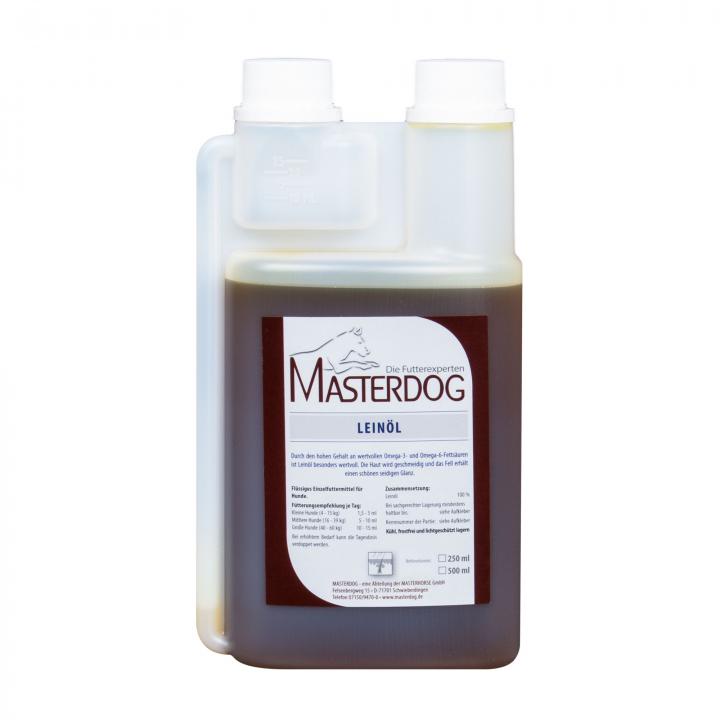 MASTERDOG LEINÖL kaltgepresstes Öl für vitale Hunde.